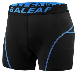 2 pairs Baleaf 3D mens cycling padded boxer brief